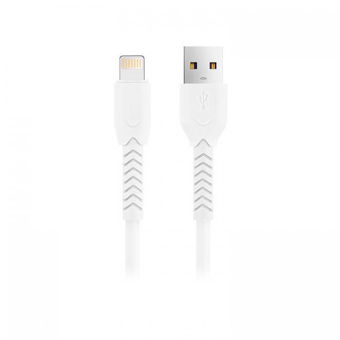 Maxlife - Maxlife USB Till Lightning 1m Kabel 3A MXUC-04 - Vit