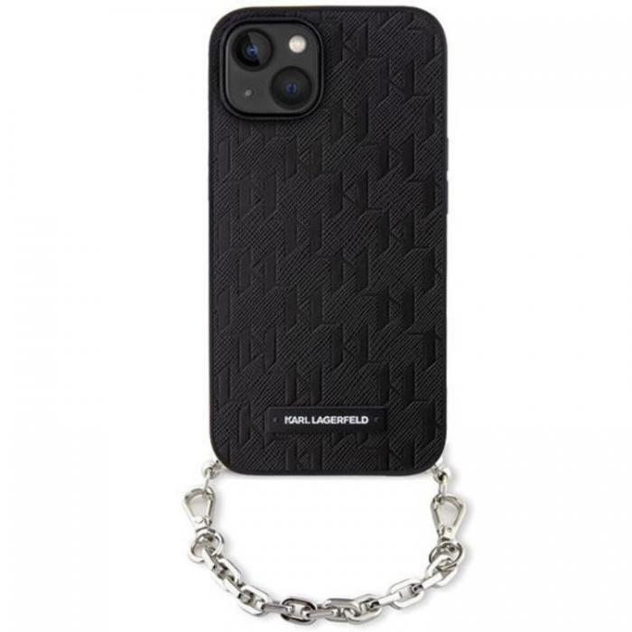 KARL LAGERFELD - KARL LAGERFELD iPhone 14 Mobilskal Saffiano Monogram Chain