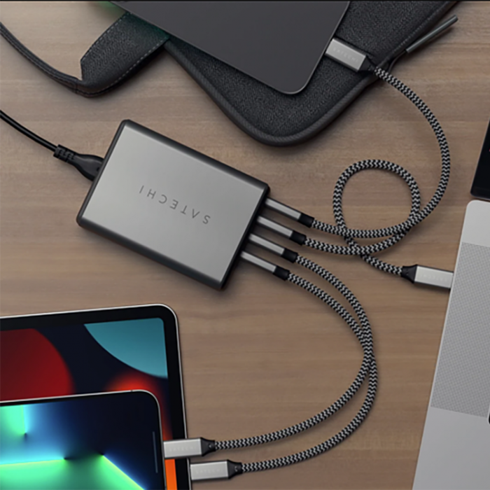 Satechi - Satechi 165W GaN PD Laddare med 4 USB-C Uttag