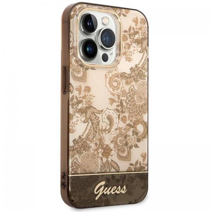 Guess - GUESS iPhone 14 Pro Max Skal Porcelain Collection - Ocher