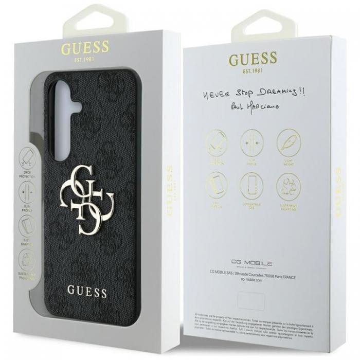 Guess - Guess Galaxy S25 Ultra Mobilskal Big 4G Logo Classic - Svart