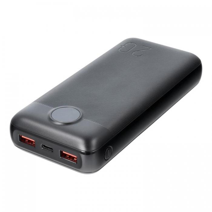 Veger - VEGER Powerbank 20000 mAh PD QC 3.0 2A 20W L20S - Svart