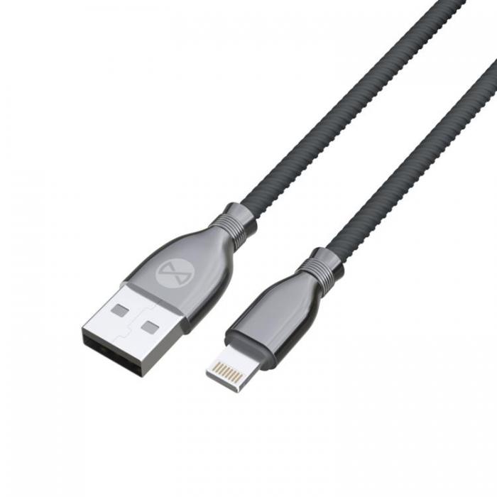 Forever - Forever Tornado USB-A till Lightning kabel 1m 3A - Svart