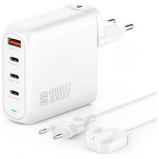 4smarts - 4smarts Snabbladdare 100W 3xUSB-C 1xUSB-A Flex Pro - Vit