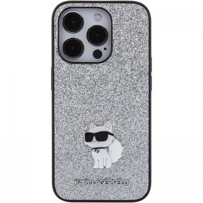 KARL LAGERFELD - Karl Lagerfeld iPhone 15 Pro Mobilskal Fixed Glitter Metal Pin