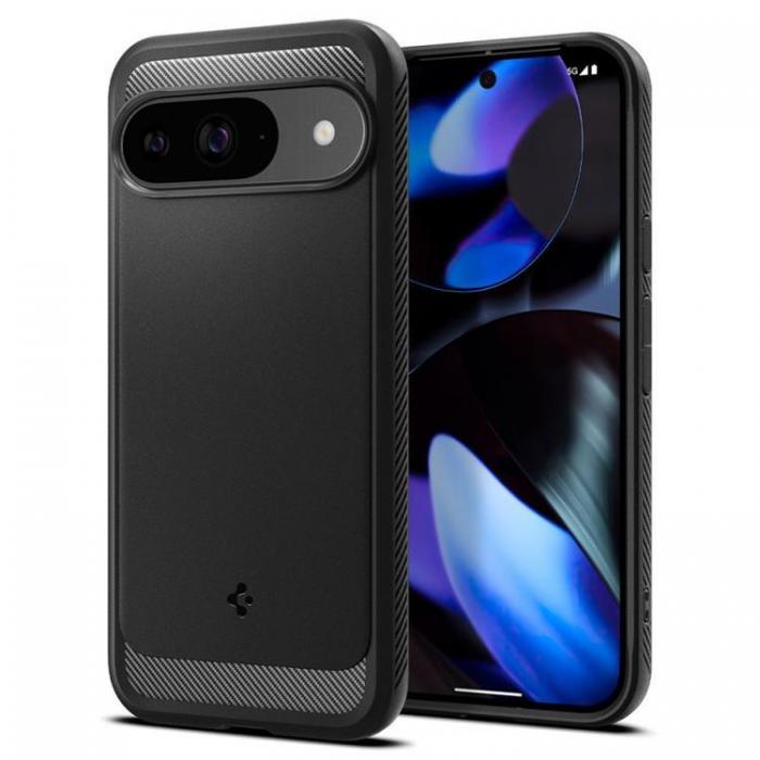 Spigen - Spigen Google Pixel 9/9 Pro Mobilskal Rugged Aromor - Matt Svart