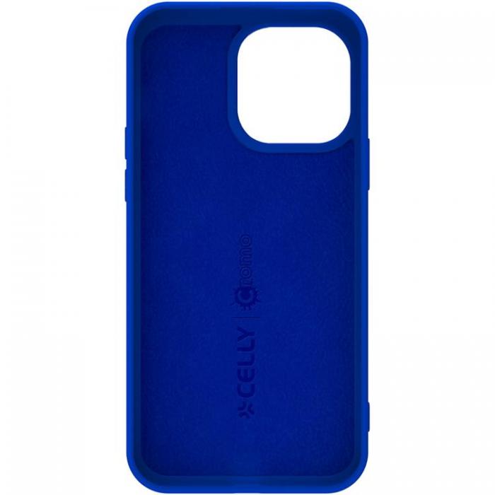 Celly - Celly iPhone 16 Pro Mobilskal Cromo Soft Rubber - Bl