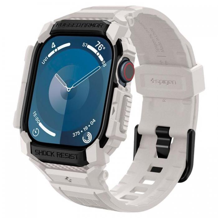 Spigen - Spigen Apple Watch 46mm Series 10 Armband Rugged Armor Pro