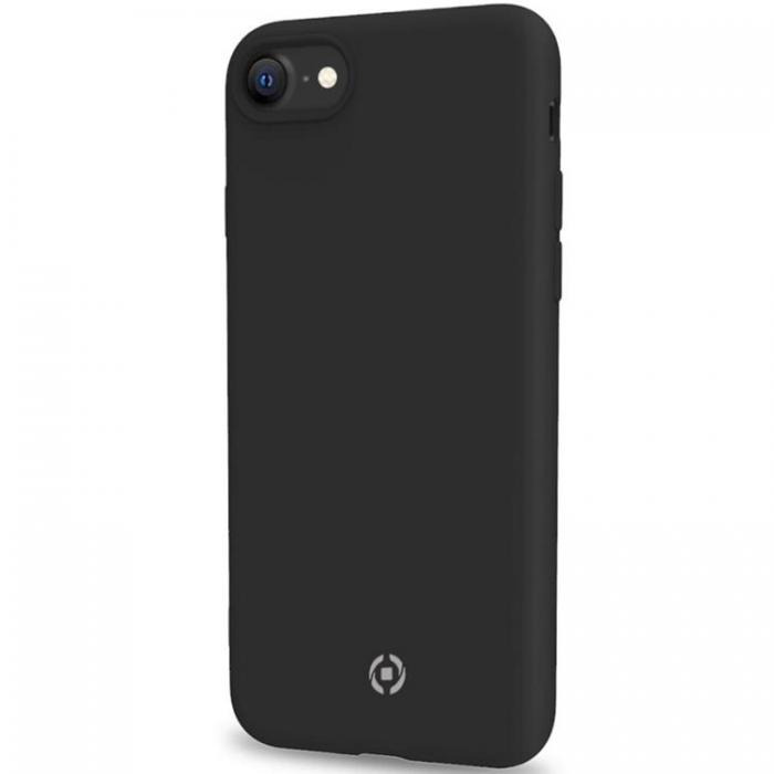 Celly - Celly Cromo Soft Rubber Skal iPhone 7/8/SE 2020/2022 - Svart