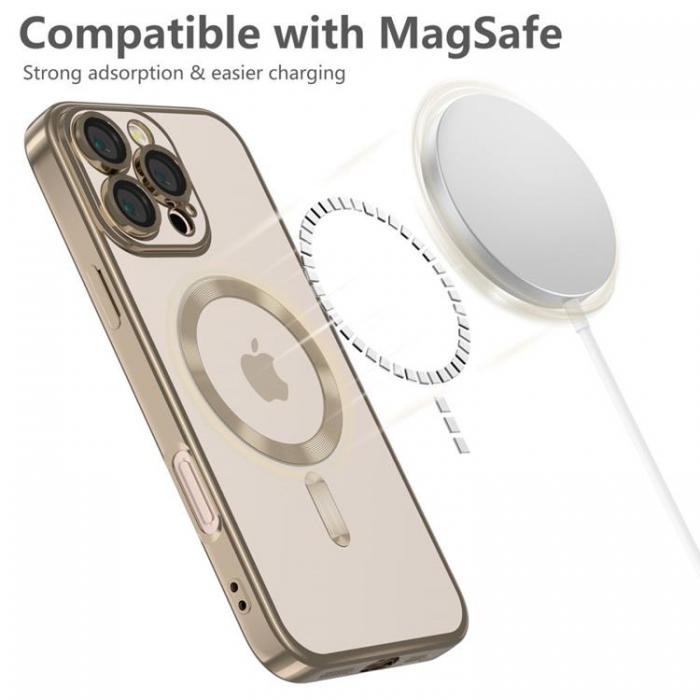 Tech-Protect - Tech-Protect iPhone 16 Pro Max Mobilskal Magsafe Magflex - Shinny Desert