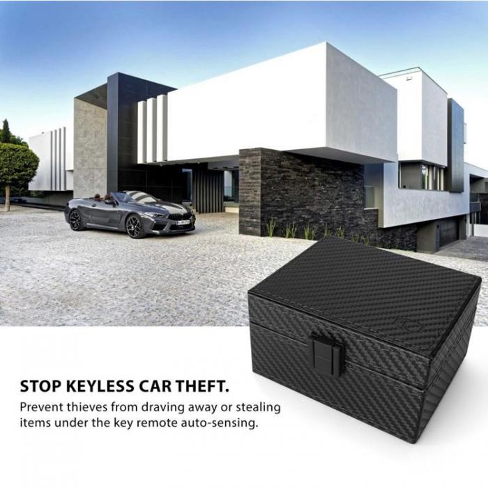 Tech-Protect - Tech-Protect Nyckells Signal Blocker BOX Cross Skal V3 RFID - Carbon