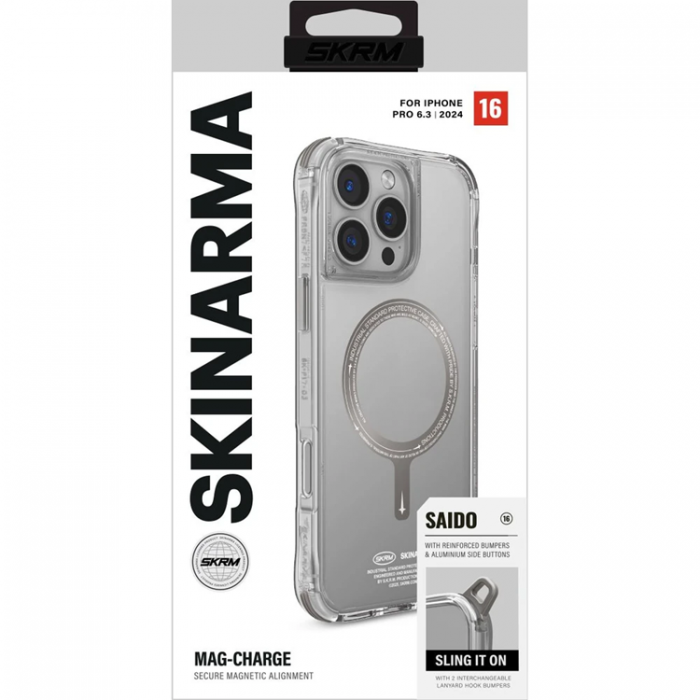 Skinarma - Skinarma iPhone 16 Pro Mobilskal MagSafe Saido - Titanium