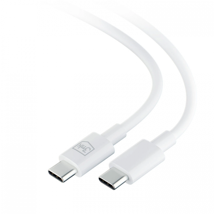 3MK - 3mK Hyper USB-C till USB-C kabel 100W 1.2m - Vit