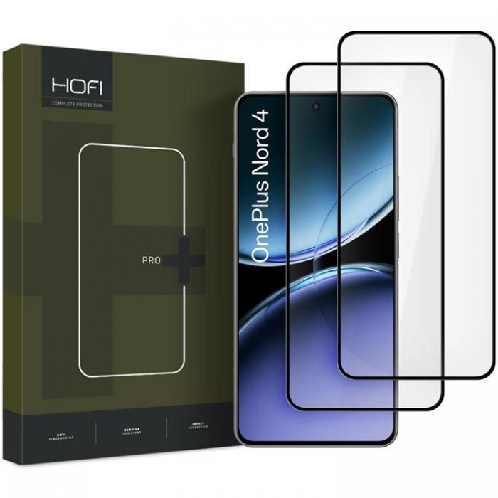 Tech-Protect - [2-Pack] Hofi OnePlus Nord 4 Mobilskal Hrdat glas Skrmskydd - Svart