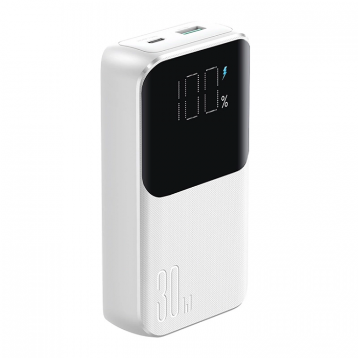 Joyroom - Joyroom Powerbank 10000mAh 30W med Lightning/USB-C Kablar - Vit