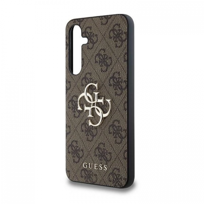 Guess - Guess Galaxy A35 5G Mobilskal Big Metall Logo - Brun