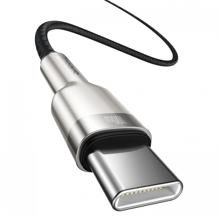 BASEUS - Baseus USB-C till USB-C kabel Cafule Series Metal 100W 5A 2m