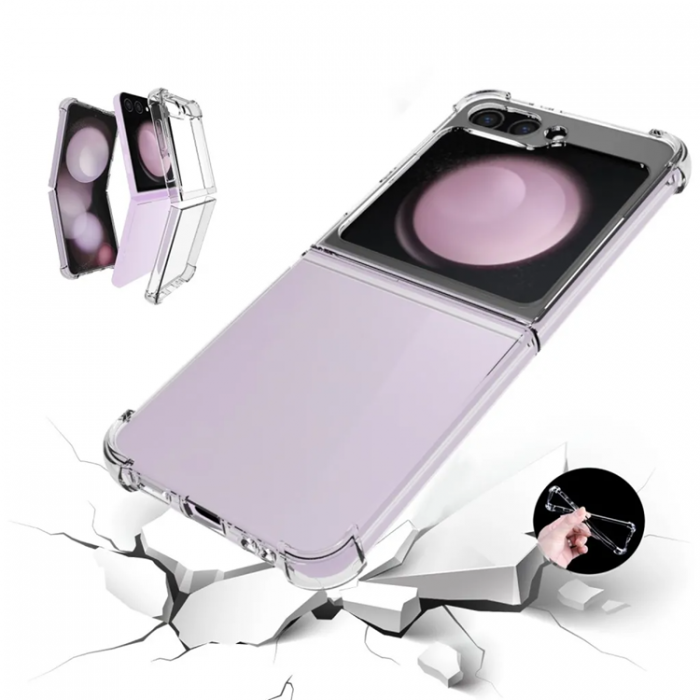 Taltech - Galaxy Z Flip 6 5G Mobilskal TPU - Transparent