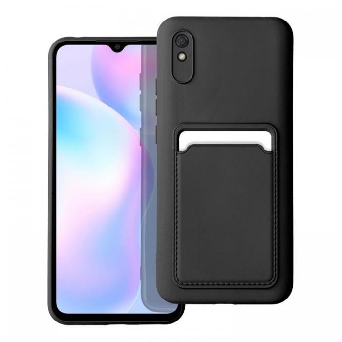 Forcell - Forcell Xiaomi Redmi 9A/9AT Skal Korthllare - Svart