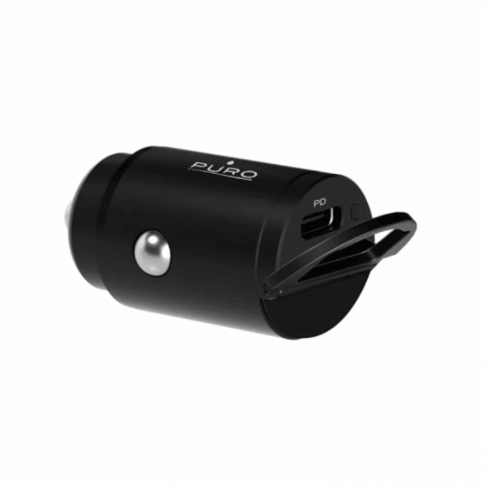 Puro - Puro Billaddare 20W USB-C Mini - Svart