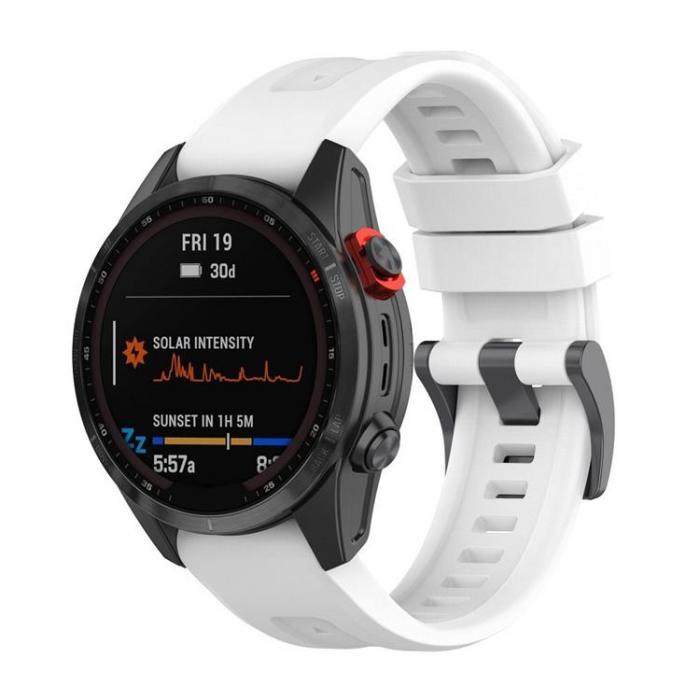 A-One Brand - Garmin Fenix 5X/6X/6X Pro/7X Armband Silikon - Vit