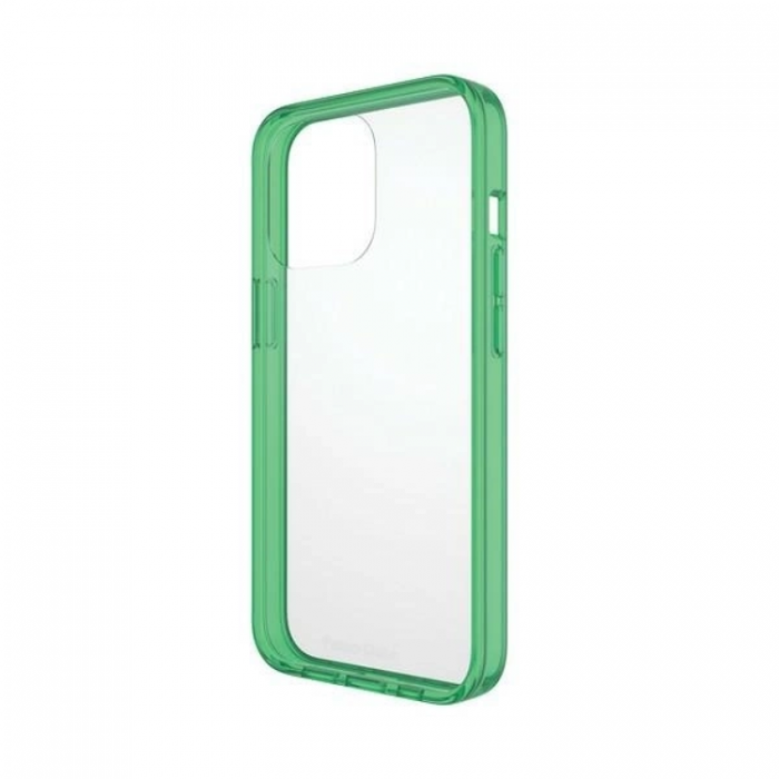 PanzerGlass - PanzerGlass iPhone 13 Pro Mobilskal Antibacterial - Transparent/Grn