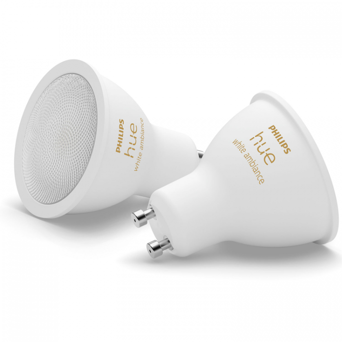 Philips - Philips Hue White Ambiance GU10 400lm 2-pack