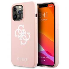 Guess - Guess Silicone Logo Skal iPhone 13 Pro - Rosa