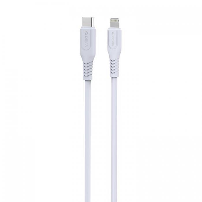 Devia - Devia USB-C/Lightning 1m Kabel 27W 3A PD GRS EC635 - Vit