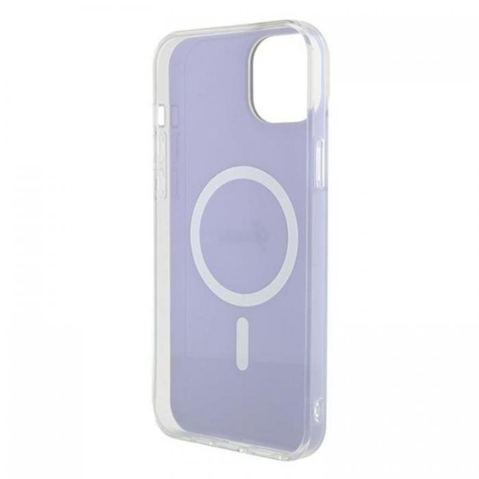 Guess - Guess iPhone 15 Mobilskal Magsafe IML Iridescent - Lila