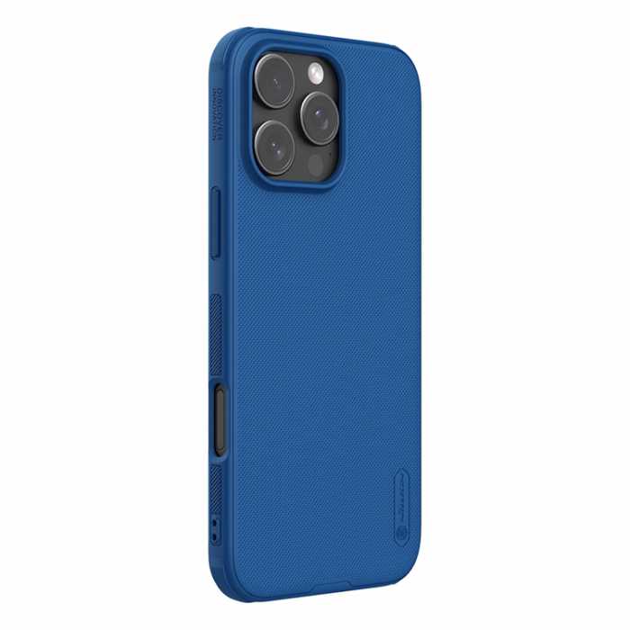 Nillkin - Nillkin iPhone 16 Pro Mobilskal Super Frosted Shield Pro - Bl