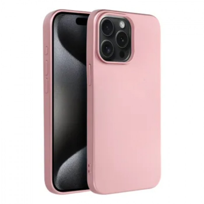 A-One Brand - iPhone 15 Pro Mobilskal Metallic - Rosa