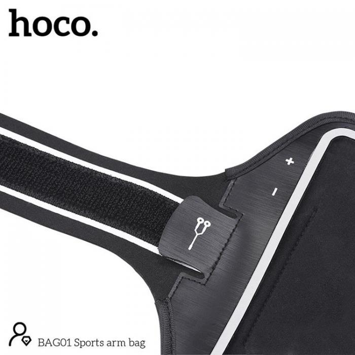 Hoco - Hoco Sportarmband fr Mobil BAG01 - Svart