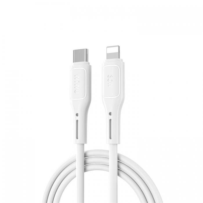 WIWU - WIWU USB-C Till Lightning Kabel 30W 1m Wi-C043E - Vit