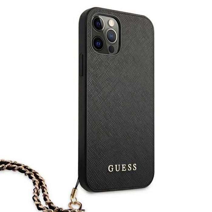 Guess - Guess iPhone 11 Saffiano Skal med Kedja - Svart