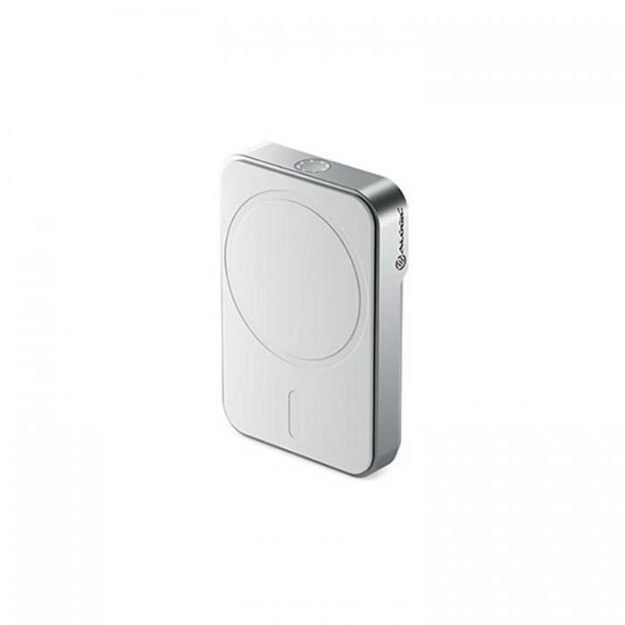 ALOGIC - ALOGIC PowerBank med MagSafe 5000mAh - Vit