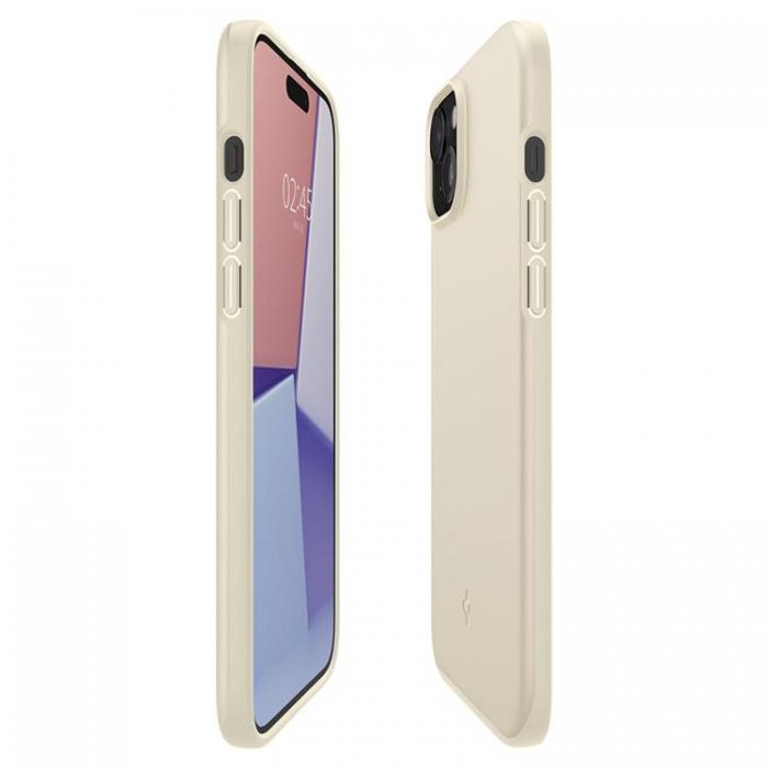 Spigen - Spigen iPhone 15 Plus Mobilskal Thin Fit - Mute Beige