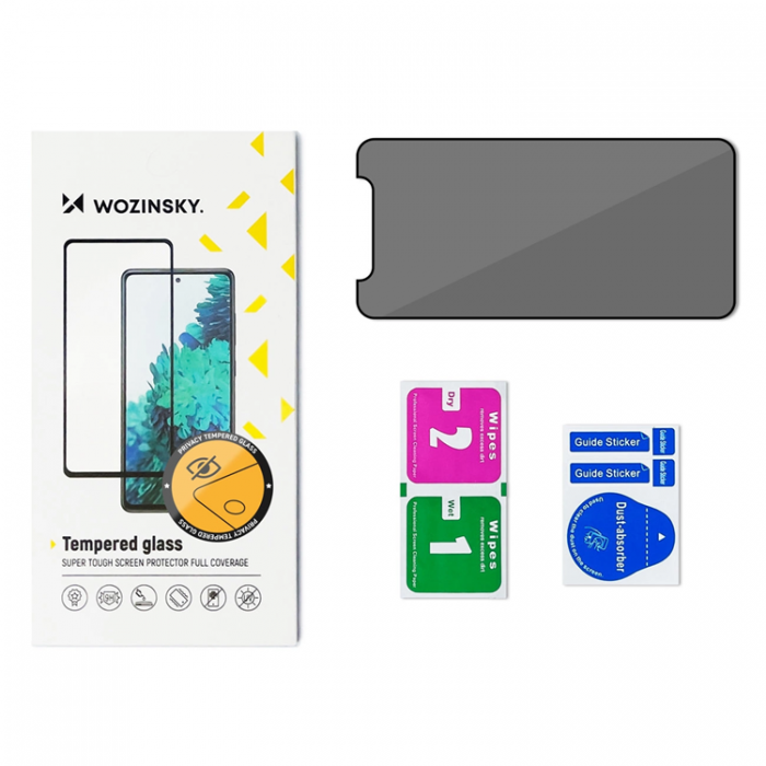 Wozinsky - Wozinsky Galaxy S24 Plus Hrdat Glas Skrmskydd Privacy