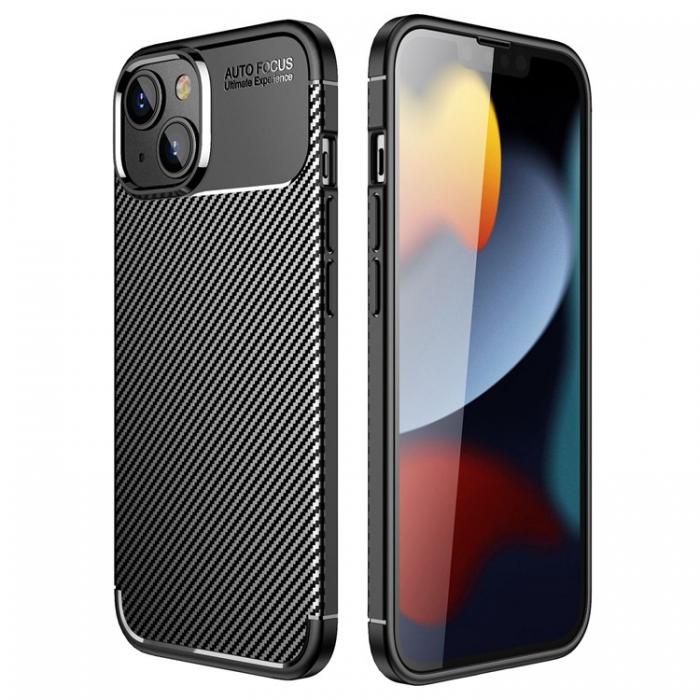 A-One Brand - iPhone 14 Plus Skal Carbon Shock-Proof - Svart