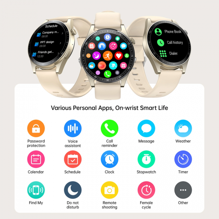 Joyroom - Joyroom SmartWatch Bluetooth Classic - Guld