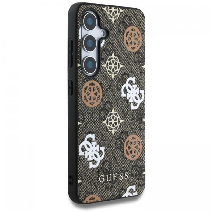 Guess - Guess Galaxy S25 Ultra Mobilskal MagSafe 4G Printed Colored Peony - Brun