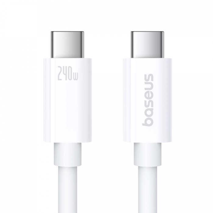 BASEUS - Baseus USB-C till USB-C 240W 1.8m Kabel USB4 Superior 2 - Vit