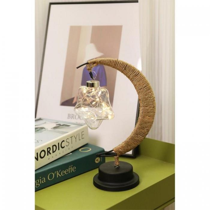 A-One Brand - Bordslampa Vid Sngen Twirl Star Art Deco (model 3) EID