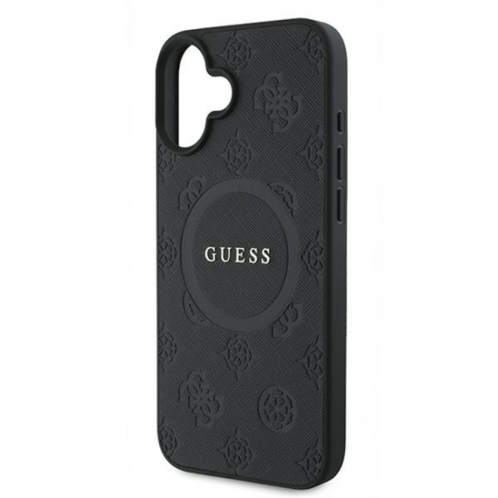 Guess - Guess iPhone 16 Plus Mobilskal Magsafe Saffiano Peony Classic Logo