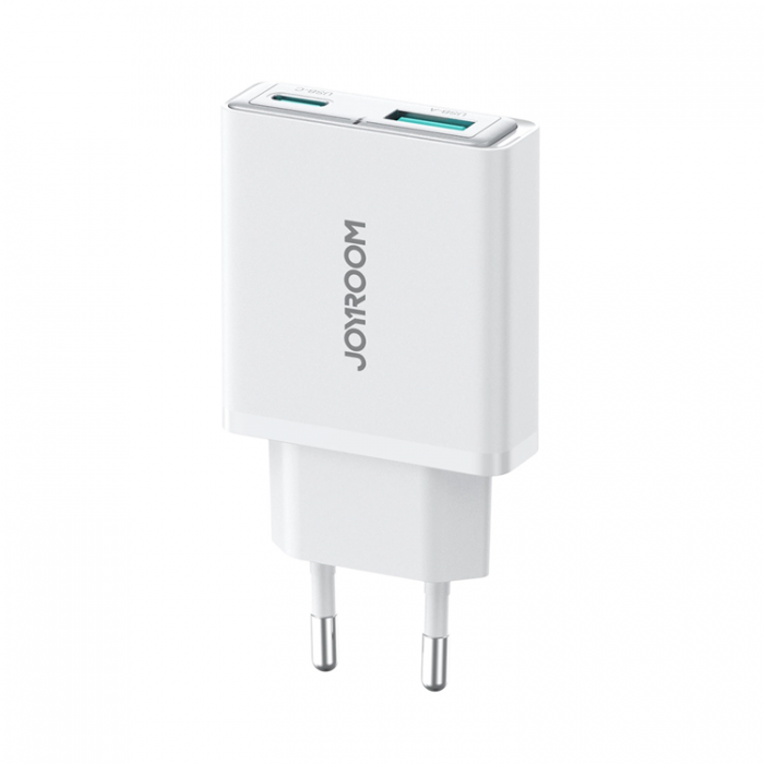 Joyroom - Joyroom Snabbladdare 20W USB-A - USB-C Super Slim - Vit