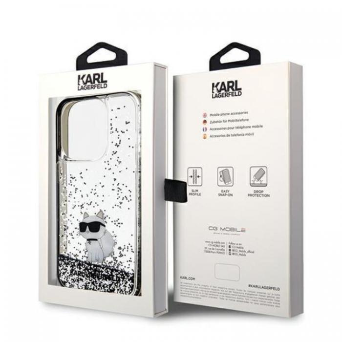 KARL LAGERFELD - Karl Lagerfeld iPhone 14 Pro Max Mobilskal Liquid Glitter