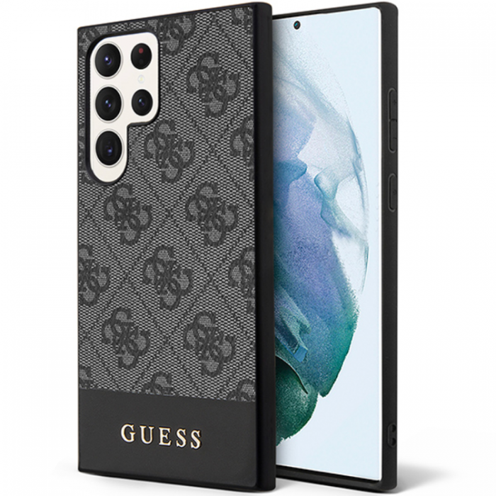 Guess - Guess Galaxy S24 Ultra Mobilskal Stripe Collection - Svart