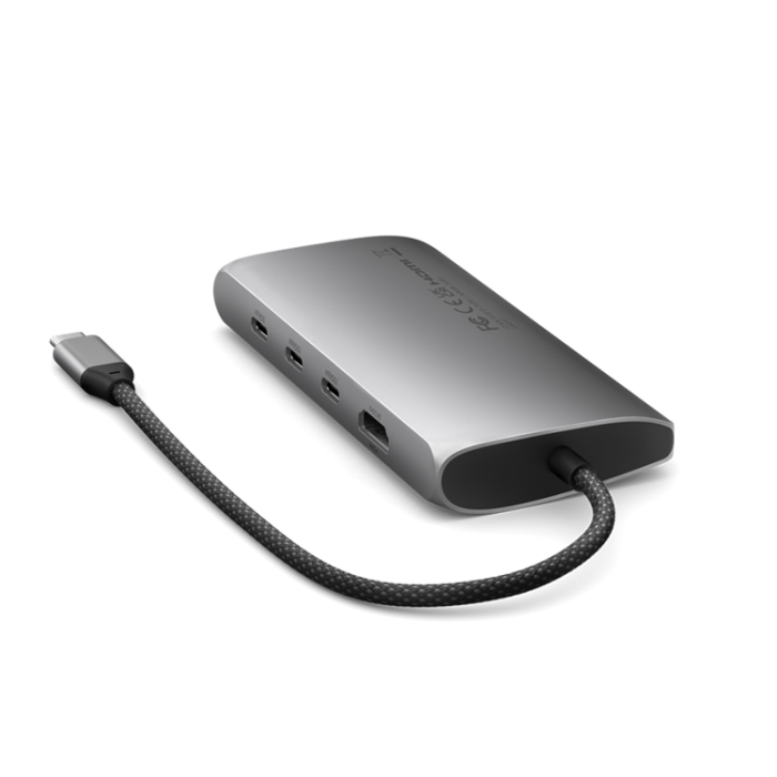 Satechi - Satechi USB-C Multiport HUB 8K med Ethernet V3 - Rymdgr