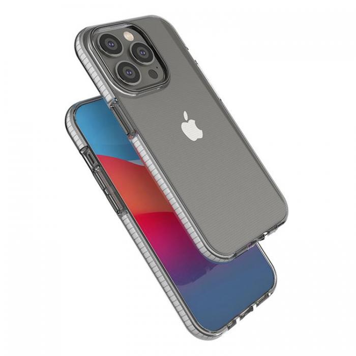 OEM - iPhone 14 Pro Skal Spring Silicone med Ram - Ljusrosa