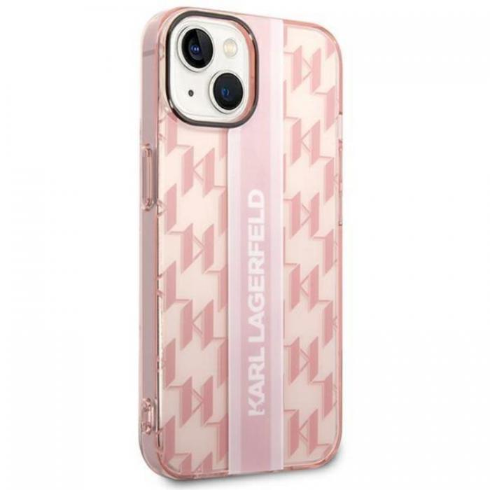 KARL LAGERFELD - Karl Lagerfeld iPhone 14 Plus Skal Mono Vertical Stripe - Rosa